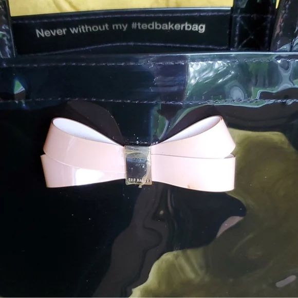 EUC! LARGE TED BAKER WOMEN'S ALMACON PINK BOW DETAIL c - Picture 4 of 9